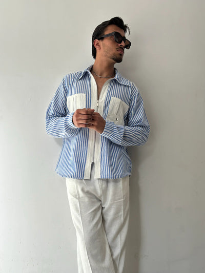 Blue Striped Shirt