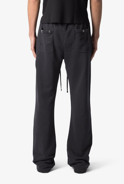 Metal Ring Flared Sweatpants