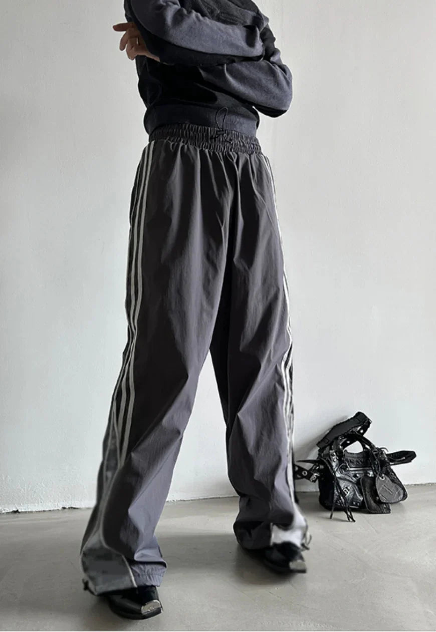 Striped Parachute Pants